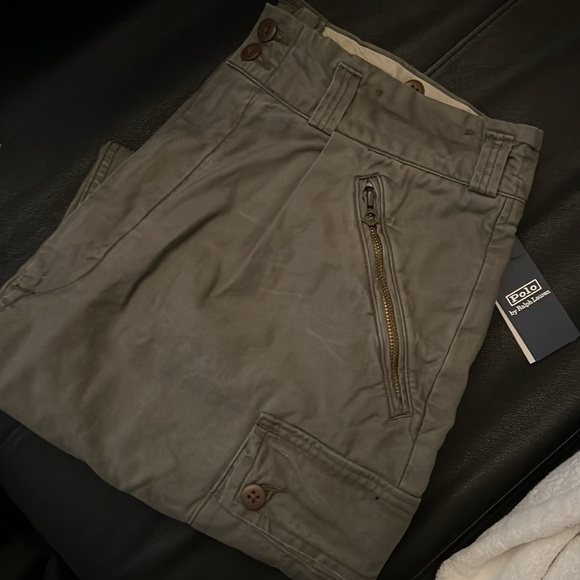 Polo Ralph Lauren Baggy Fit Reverse Sateen Cargo Surplus Pants Men’s Size 36x34 - Picture 6 of 7